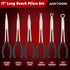 6-Piece 11" Set, 45, 90-Degree 5/16-Inch, 1/2-Inch, 3/4-Inch AIRTOON Hose Gripper Plier & Long Reach Pliers Straight