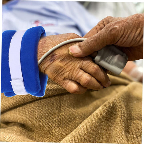 4Pcs SHERCHPRY Elderly Fall Prevention Straps Adjustable Wrist and Ankle Support Hospital Use for Seniors