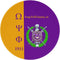 Psi Phi Mouse Pad Series, Anti-Slip Round Gaming Mouse Pad for Office Computer, 7.9 X 7.9 Inches