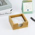 MultiBey Sticky Notes Memo Pad Holder, Original Wood Color Bamboo Desk Supplies Organizer for Office, Home, Schools
