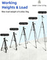 VulcanForge 17"-63" 1.5lb 3D Aluminum Tripod for Laser Level, Lightweight, Pan Tilt with Bubble Level, Quick Release