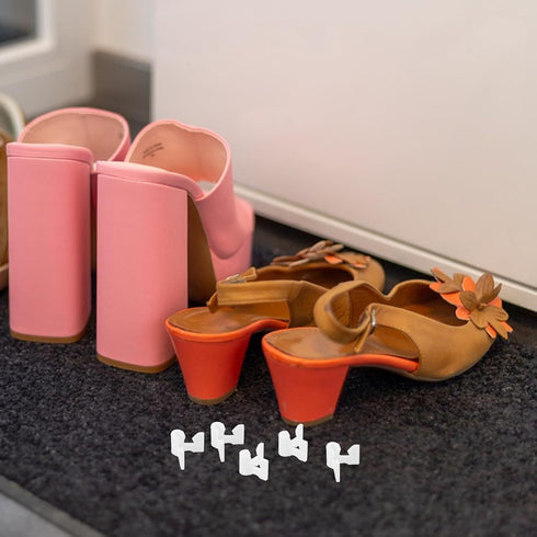 40pcs Closet Garneck DIY Shoe Rack Connector Parts Pipe Fittings Wire Shelf Brackets for Organizer Cabinet Wardrobe