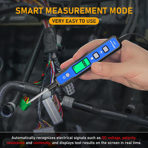 0.8V-100V OBDResource Smart Automotive Test Light Circuit Tester with Buzzer & Flashlight, DC Voltage Tester for Car