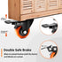 Caster Wheels Set of 4, Heavy Duty TAYLOON Locking Industrial Casters with No Noise Polyurethane Wheels