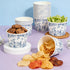 50 Blue Floral Treat Snack Cups - Pcs Blue and White Chinoiserie Disposable Ice Cream Cups Vintage Flower Paper Dessert
