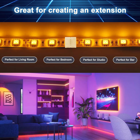 4-Pin 10mm RGB LED Light Strip Connectors, 100 Pieces Solderless Adapter Terminal for SMD 5050 RGB Strips