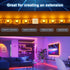 4-Pin 10mm RGB LED Light Strip Connectors, 100 Pieces Solderless Adapter Terminal for SMD 5050 RGB Strips