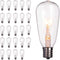 Brightown 24-Pack Edison Replacement Light Bulbs,7W E17 Screw Base ST40 Replacement Clear