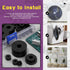 Swpeet 50Pcs Round Rubber Spacer Assortment Kit, 5/6/8/10mm Anti Vibration Black Washers for Home, Car