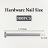500PCS 1-1/4 In Hardware Nails, Galvanized Long Nails for Hanging Pictures and Woodworking, Suit for Drywall