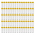 Eowpower 80pcs 5ml Flat Bottom Plastic Graduated Vial Tube with Screw Caps, Small Test Sample Bottles