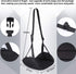 Upgraded Airplane Foot Rest (Premium Memory Foam) - Thickened Super-Size Foot Hammock for Long Flight Travel Essentials