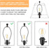 LEYINPEI 8''x8''Top 13''x13''Bottom 10'' White Lamp Shade, Height, Square Lampshade Replacement Lamp Shade Natural