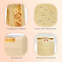100pcs 120pcs SNAIL GARDEN Sourdough Bread Bags - with Four Sizes, Windowed, Kraft Paper with Label Seal Stickers