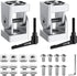 JiGiU 2 Pcs Die-Cast Zinc Alloy Pivot Joint for 3030 Series Aluminium Profile Extrusion, 180° Adjustable Brackets
