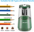 JARLINK Electric Pencil Sharpener, Heavy-Duty Helical Blade for Fast Sharpening, USB/Battery Operated, Green