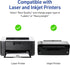 Avery Printable Mini-Sheets Shipping Labels, 2" x 4", White, 100 Blank Stickers, Permanent Adhesive, Laser/Inkjet