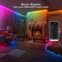 6.56ft Tatazone Bluetooth RGB+IC COB Led Strip Light with App, Chasing COB Light Strip, Segmented Control, Music Sync