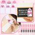 Fulmoon 48 Sets Breast Cancer Awareness Notepad, Ballpoint Pens, Cute Pink Ribbon Memo Pad