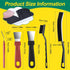QWACVRTM Crevice Cleaning Brush, Hard Bristle Crevice Cleaning Brush, Cleaning Brushes for Household Use, Kitchen Scrub