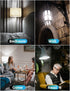 4 Pack Edison Bulbs, 6W E26 LED, 60 Watt Equivalent, Vintage CRI90+ ST19, Dimmable Clear Light Bulbs, 5000K Daylight