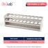 Stainless Steel Test Tube Rack, 20 Holes with Extended Edges, Suitable for Tubes Dia.=21mm, TTRS20A1