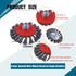 4 Pack 4 Inch Twist Knotted Wire Wheel Brush for Angle Grinder with 5/8 Inch-11 Threaded Arbor, for Heavy-Duty Conditioning for Various Metals