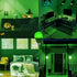 LUXRITE A19 LED Green Light Bulb, 60W Equivalent, Non-Dimmable, E26 Base, Indoor Outdoor, 2 Pack