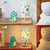 HAKSEIFA 3 Dinosaur Kids Lamp for Bedroom Kids Bedside Table Lamps Colors Nightstand Night Light with Dino Cartoon