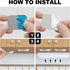 Kyuionty 6Pcs 35x45mm/ 1.38"x1.77" Adhesive Metal Plates for Magnetic Mounts, Metal Strips with Adhesive Backing