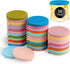 Oui Yogurt Jar Lids Silicone | 36 Pack Colorful Covers Fit For