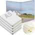 Zonon 4 Pcs Sublimation Journal Blank Notebooks, A6 A5 A4, 190 Pages Thick Faux Leather for School Office