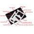 INPARALLUV 50 32 65 Yellow Plastic Chain - Feet Plastic Safety Barrier Chain for Crowd Control, Parking Barrier