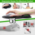 Tobeelec 6 Pcs Ergonomic Mouse Pad with Wrist Rest Support, Comfortable Mousepad with Smooth Wrist Support Surface