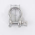 Size 5/16" Anchor Shackle, 316 Stainless Steel Body and Pin Material, 4PK