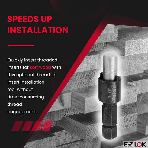 500-6 Drive Tool - Optional, Use with 329-7, 329-720, 303-7, 303-720 by E-Z LOK