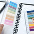 WSCHU 1120Pcs Sticky Tabs for Annotating Books, Writable Morandi Translucent Sticky Note Tabs, Repositionable Book