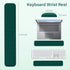 MOSISO Large Gaming Mouse Pad & Massage Keyboard Wrist Rest Set, Ergonomic Non-Slip Base for Home Office, Peacock Green