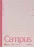 KOKUYO Campus Notebook, Semi-B5, 30 Sheets, 35 Lines, 5 Colors, B 6mm Ruled, Pack of 5, Japan Import