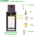 E26 60W, 1-Pack LIT-PaTH Outdoor Wall Lantern, Wall Sconce as Porch Lighting Fixture, Medium Base Max Anti-Rust Metal