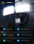 32W 2 3200LM 6500K IP65 Onforu Head Motion Sensor Outdoor Lights, LED Security Light Hardwired, Dusk to Dawn, Motion