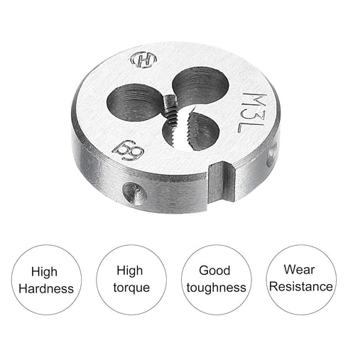 uxcell Tap and Die and Drill Bit Set, M3 x 0.5 Left Hand Thread Milling Tap and Round Die