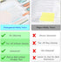 BAYTORY 1060 Sheets Transparent Sticky Tabs, Clear Sticky Notes Markers for Book Annotation and School