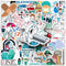 FUNWING Medical Nursing Stickers| Doctor Nurse Waterproof Vinyl Decals for Water Bottles Laptop