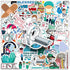 FUNWING Medical Nursing Stickers| Doctor Nurse Waterproof Vinyl Decals for Water Bottles Laptop