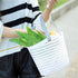 DFAGCOKN Multifunctional Shopping Bag Bath Portable Small Basket Household Plastic Snack Storage Box(L Size)