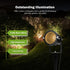 10W 12/24V 2700K IP65 4 Pack Low Voltage Landscape Lights, Warm White Landscape Lighting, Waterproof Outdoor LED