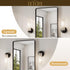 TETOTE Black Wall Sconce Modern Bathroom Wall Light Fixtures Farmhouse Wall Lights with Frosted Glass Shade for Mirror