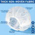 CraftyDream 400 Set 200 18" 200 21" Pcs Disposable Beard Nets and Bouffant Caps Non-woven Beard Guards and White