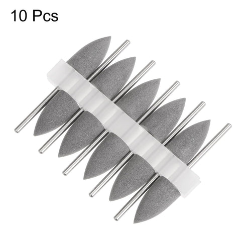 10pcs Rubber Polishing Bit Silicone Buffing Wheels, 120 Grit 10mm Dia Mounted Grinding Head